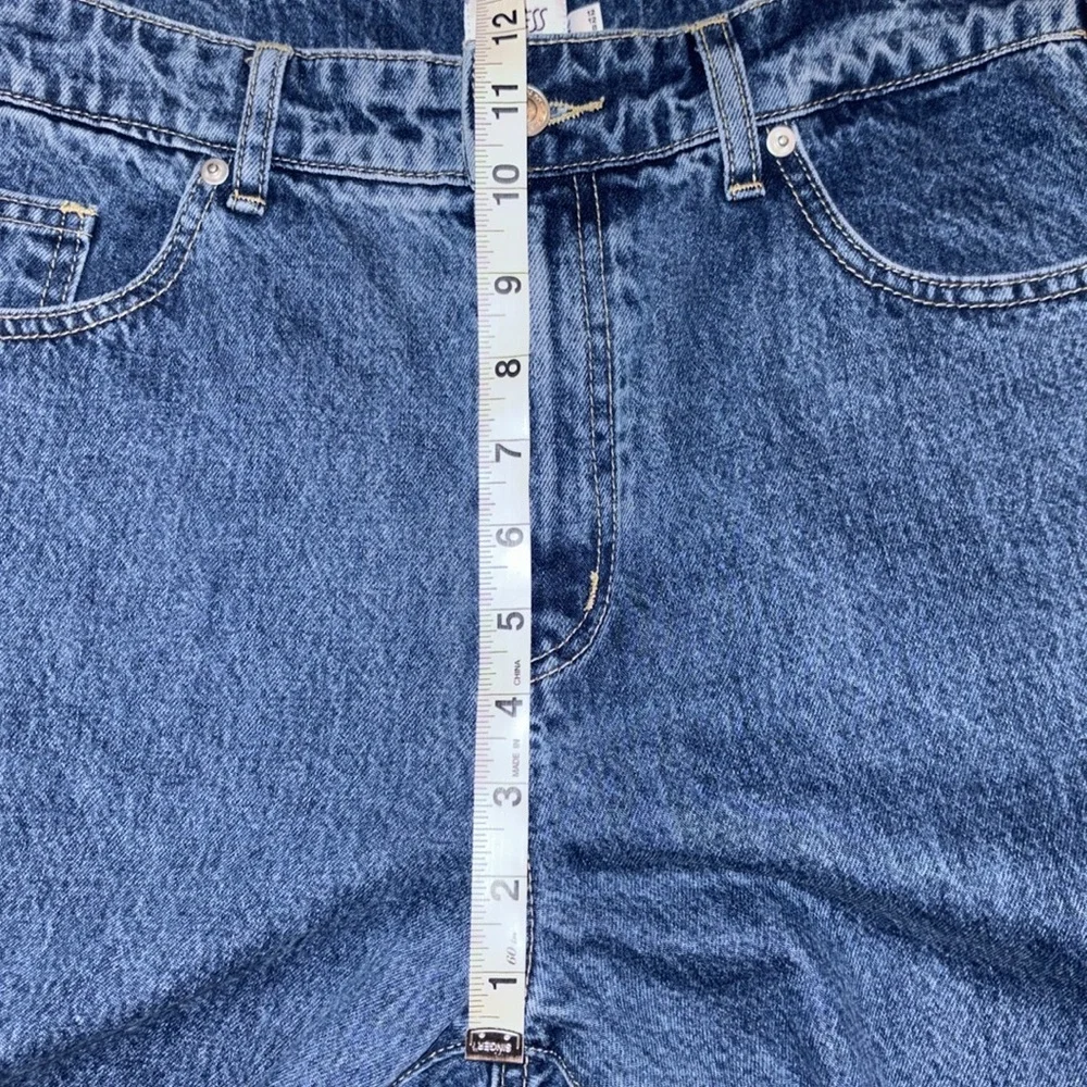 Princess Polly Gyoke Hi Rise Straight Leg Jeans Size 8 Dark Wash - Picture 15 of 15